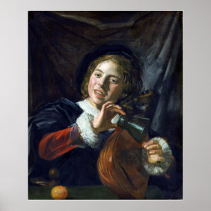 Póster Frans Hals Boy con lute