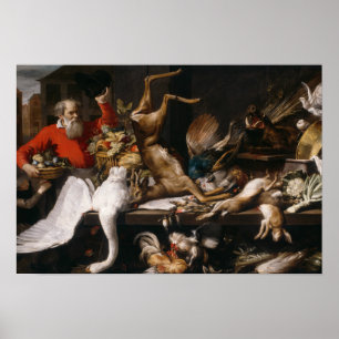 Póster Frans Snyders - Todavía la vida con juego muerto,