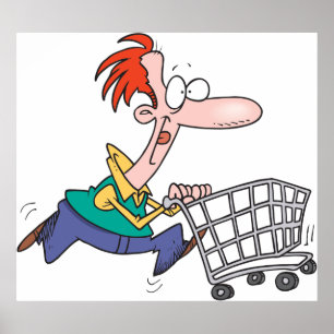Póster Frantic Shopper