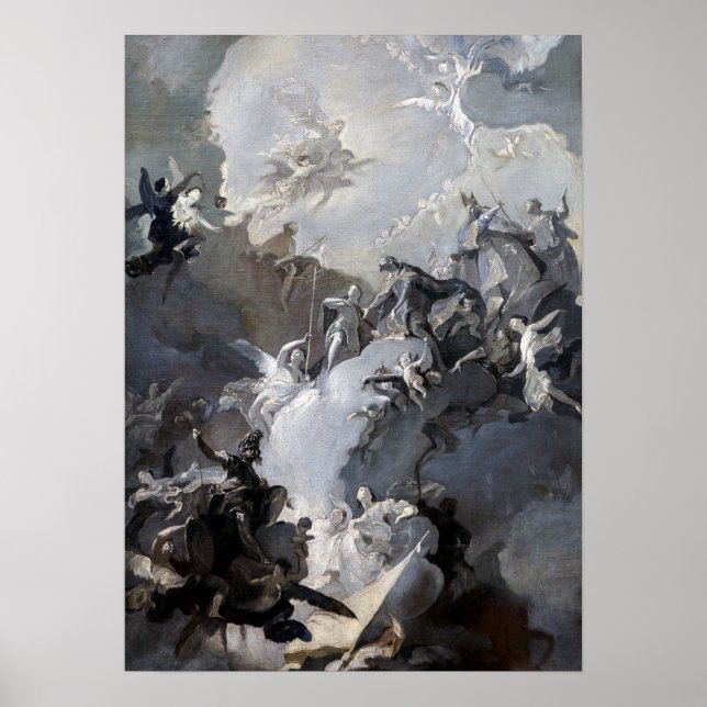 Póster Franz Anton Maulbertsch La Glorificación (Frente)