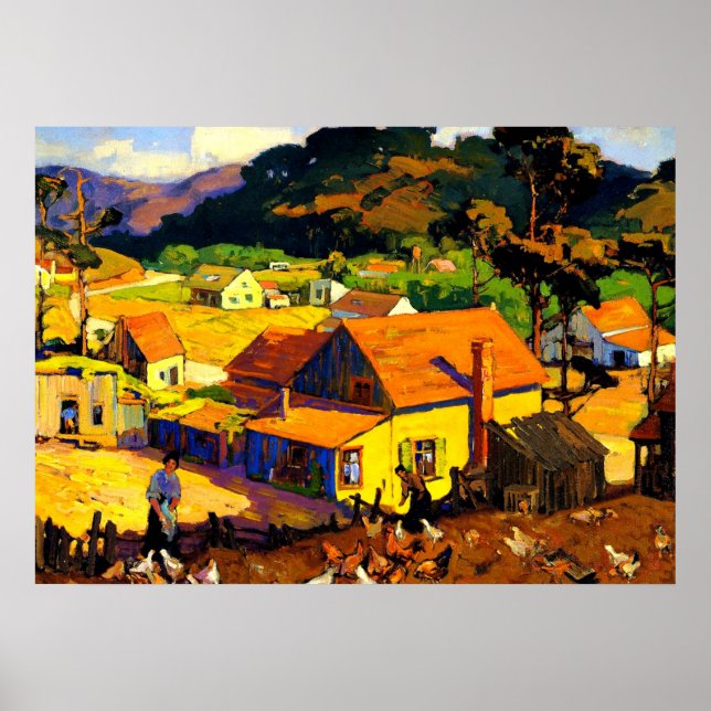 Póster Franz Bischoff - Por la tarde Idyl, Cambria (Frente)