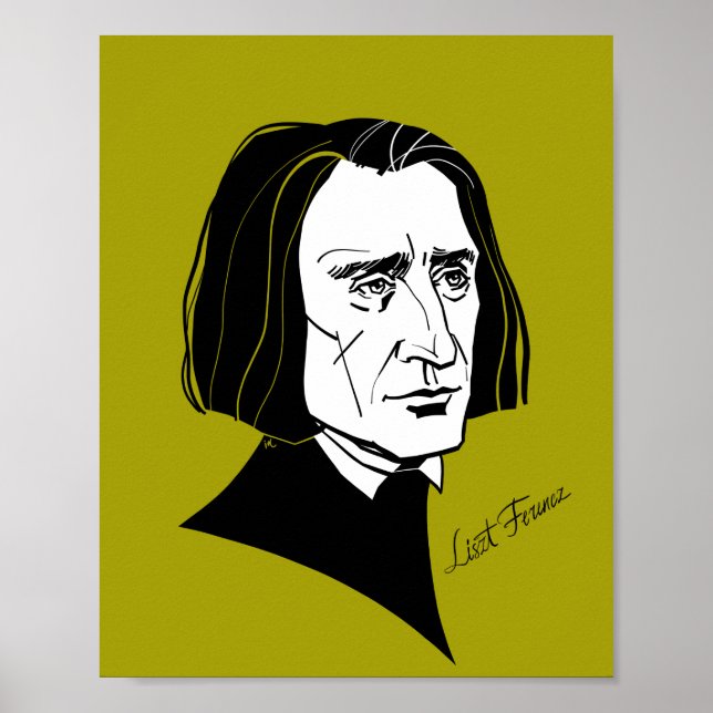 Póster Franz Liszt (Frente)
