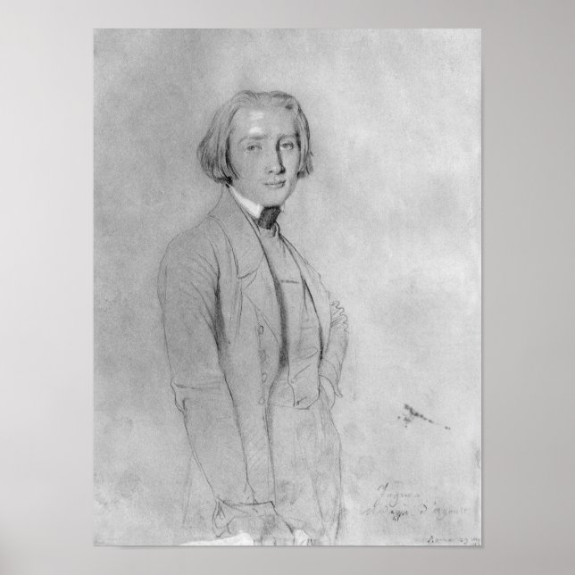 Póster Franz Liszt Roma, 29 de mayo de 1839 (Frente)