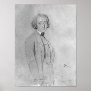 Póster Franz Liszt Roma, el 29 de mayo de 1839