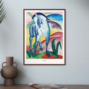 Póster Franz Marc Art Imprimir Caballo Azul I Pintura