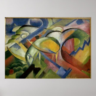 Póster Franz Marc El Cordero 1913-14 Leche Ewe Baby Anima