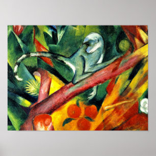 Póster Franz Marc - El mono pequeño