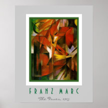 Franz Marc - Expresionista alemán - Los zorros