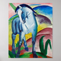 Franz Marc Famoso Pintando Caballo Azul (1911)