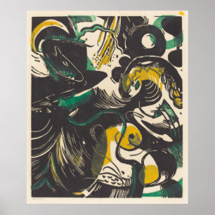 Póster Franz Marc Genesis II Schopfungsgeschichte II