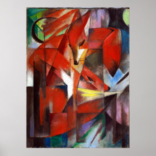 Póster Franz Marc The Foxes