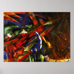 Póster Franz Marc Tierschicksale Poster