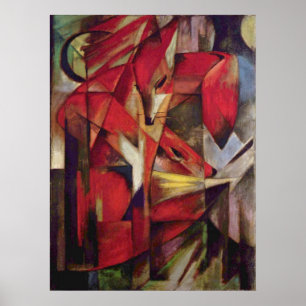 Póster Franz Marc - zorros