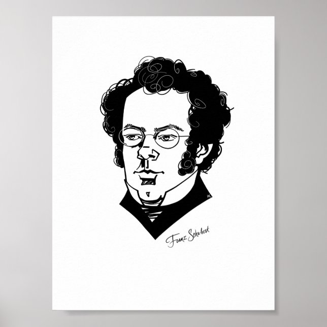 Póster Franz Schubert (Frente)