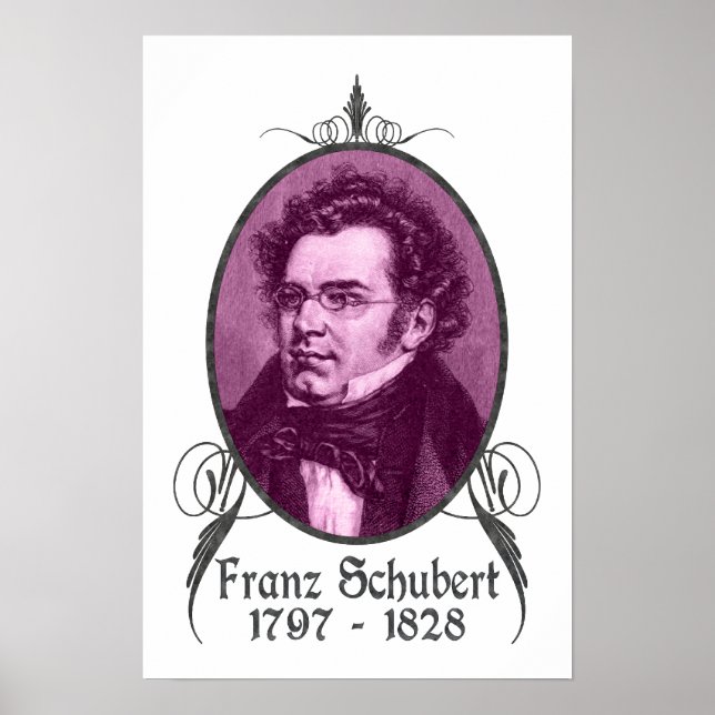 Póster Franz Schubert (Frente)