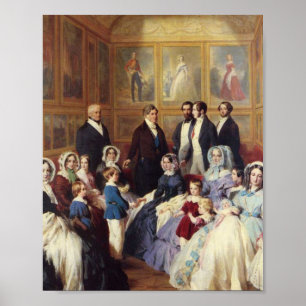 Póster Franz Winterhalter Reina Victoria y Príncipe Alber