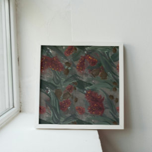 Póster Frasco de Eucalyptus Australiano Brocha Floral