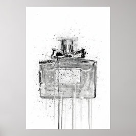 Póster Frasco de fragancia de regalo de Navidad 'Candy Fl