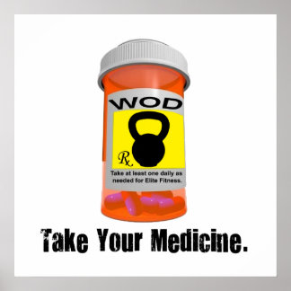 Póster Frasco De Kettlebell RX - Tome su Poster