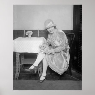 Póster Frasco oculto en liga, 1926. Foto antigua