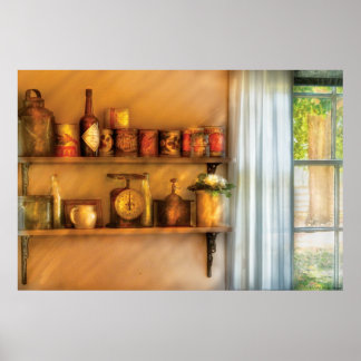 Póster Frascos - Estantes de cocina