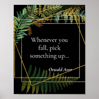 Póster Frase de motivación para poster de aula o oficina