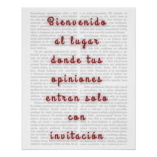 Póster Frase Sarcástica con Tipografía Moderna 