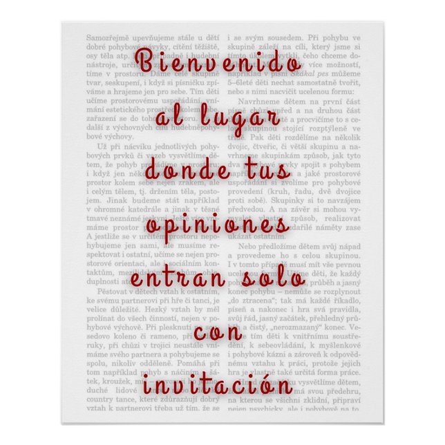 Póster Frase Sarcástica con Tipografía Moderna  (Anverso)