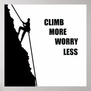 Póster frases motivadoras para escaladores