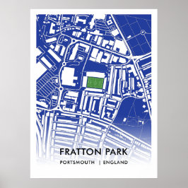 Póster Fratton Park Poster - Hogar de Portsmouth FC