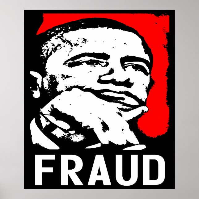 Póster Fraude: ¡Barack Obama! (Frente)