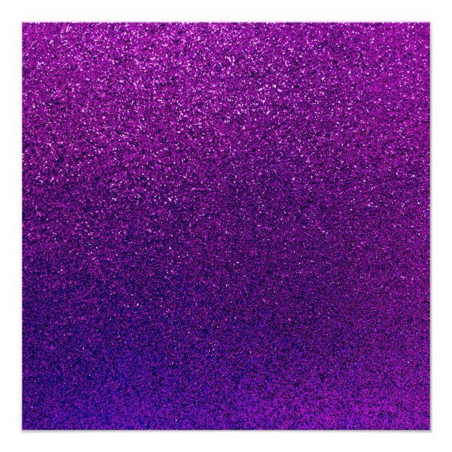Póster Fraude de fondo de Purpurina violeta púrpura falso (Anverso)