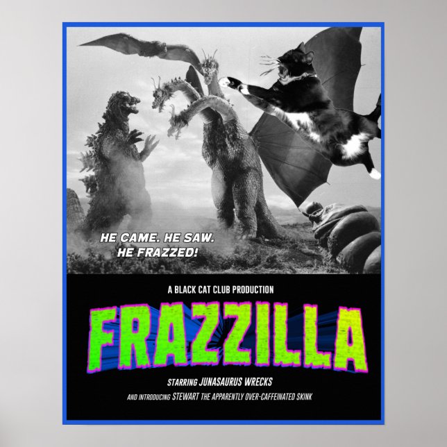 Póster ¡Frazzilla vs. el Skink de tres cabezas! Poster de (Frente)