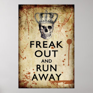 Póster Freak hacia fuera y funcione con el poster ausente
