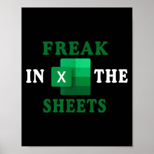 Póster Freak In The Sheets, Contador Hoja de cálculo dive