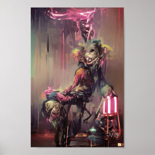 Póster FREAK SHOW  fantasy art illustration poster