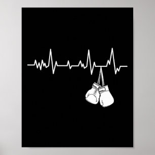 Póster Frecuencia cardíaca de kickboxing - Mercado de aut