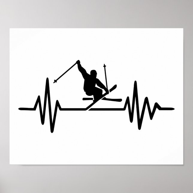 Póster Frecuencia de esquí (Frente)