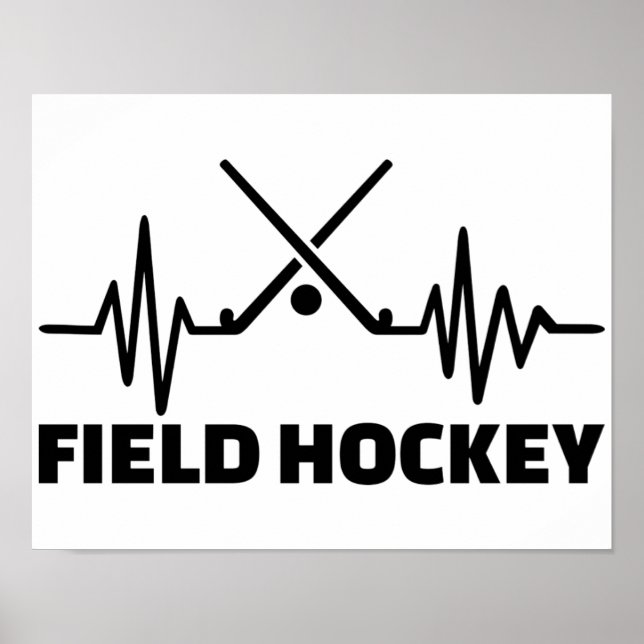 Póster Frecuencia de hockey sobre hierba (Frente)