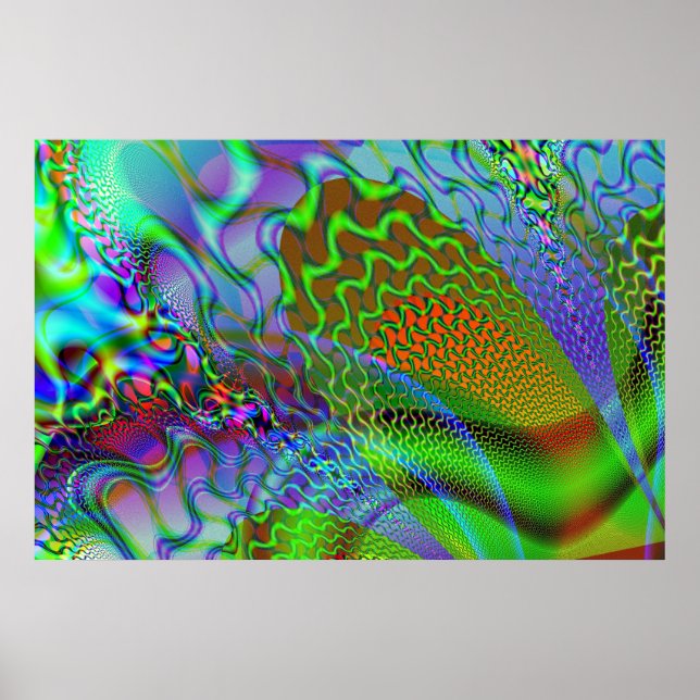 Póster "Frecuencias resonantes y cerebro humano" (Frente)