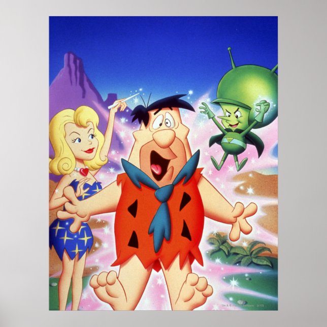 Póster Fred Flintstone Debajo De Un Spell (Frente)