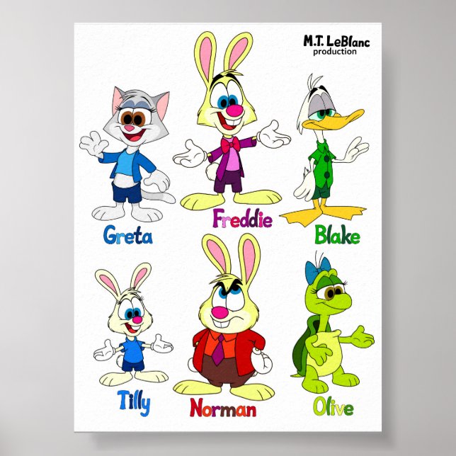 Póster Freddie Bunny & Amigos  (Frente)