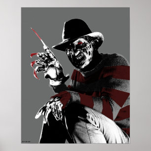 Póster Freddy vs. Jason   Freddy Viendo Rojo