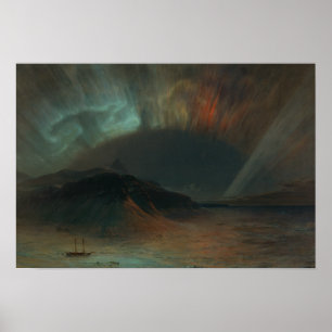 Póster Frederic Edwin Church - Aurora Borealis