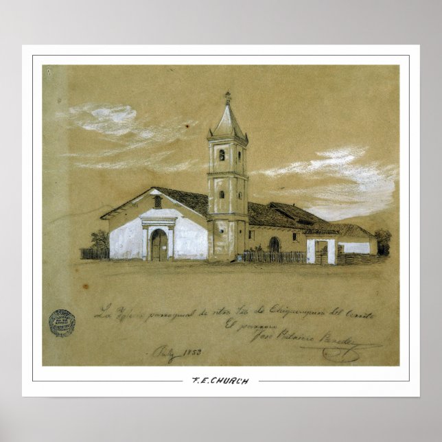 Póster Frederic Edwin Church Fine Art #755 (Frente)