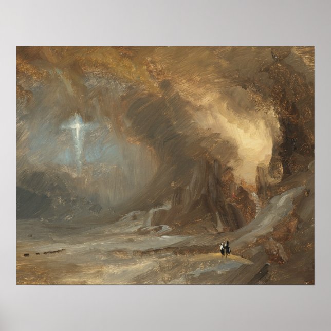 Póster Frederic Edwin Church - Vision of the Cross (Frente)