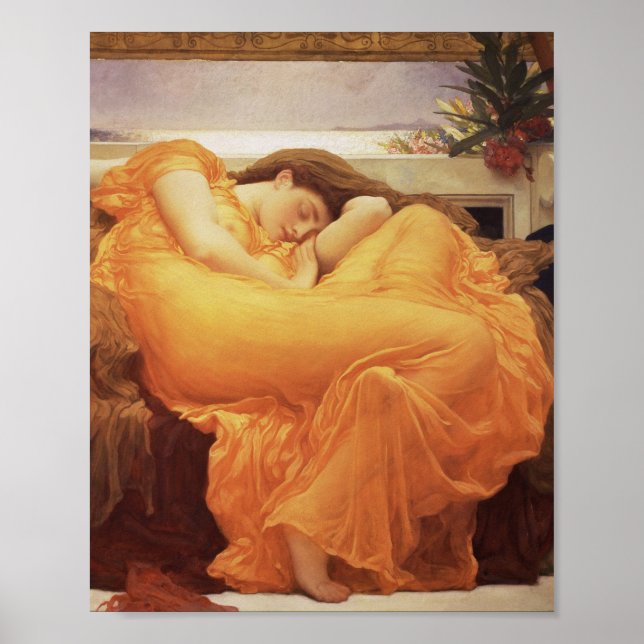 Póster Frederic Leighton - Flaming June (Frente)