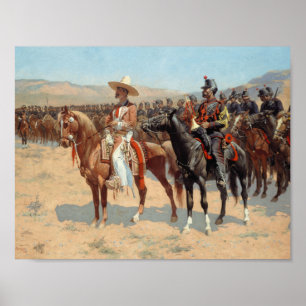 Póster Frederic Remington - El Mayor Mexicano