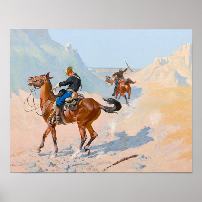 Póster Frederic Remington - The Advance-Guard o The Mil (Frente)