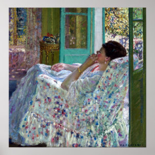Póster Frederick Carl Frieseke Aternoon Habitación amaril